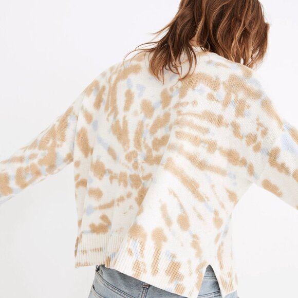NWT! MADEWELL Tie-Dye Broadway Cardigan Sweater Size XXS - Picture 3 of 9